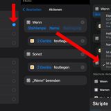 Dann auf "Name" klicken und "Ist aus" auswählen