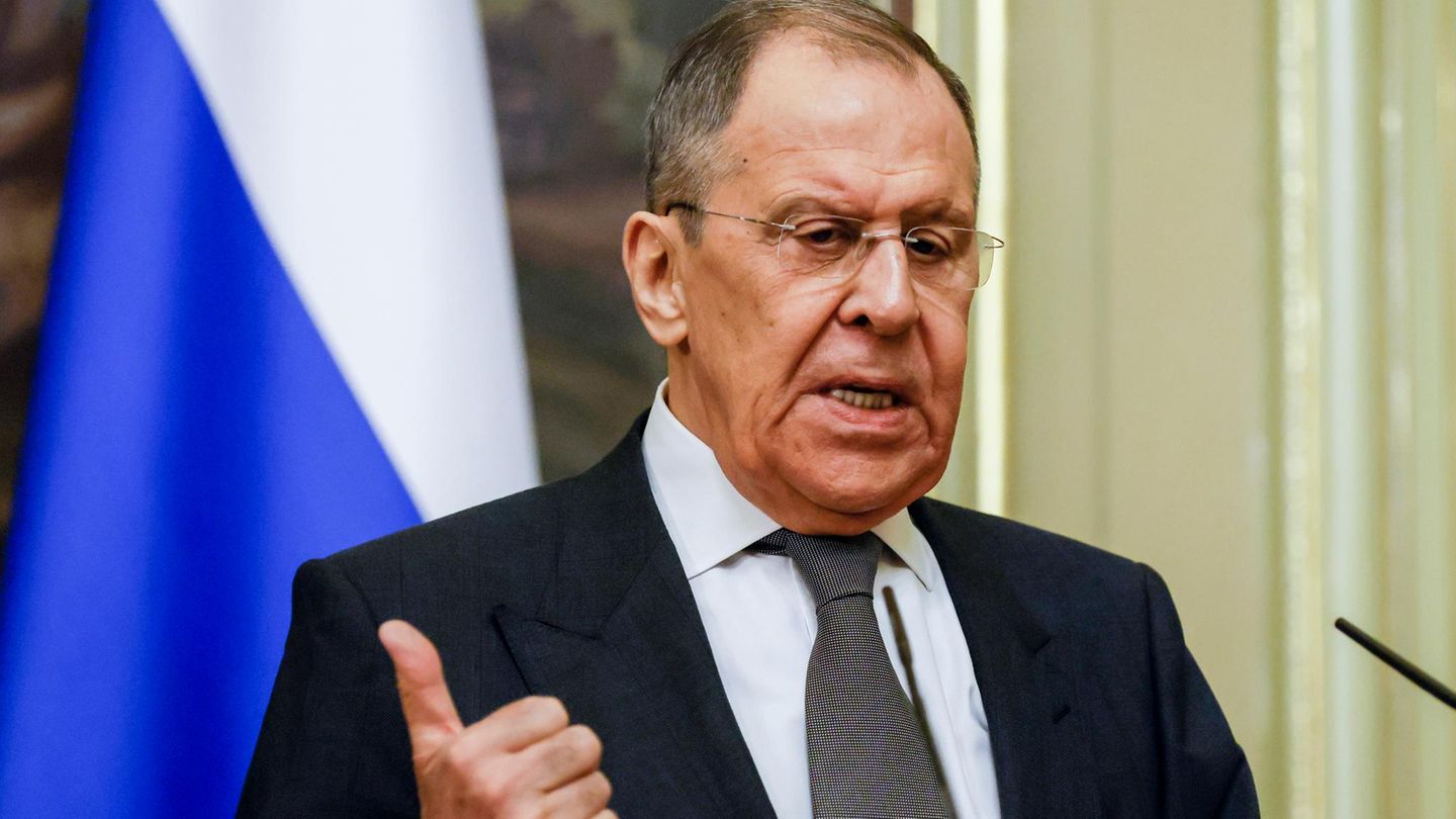 Der russische Außenminister Sergej Lawrow hat ein TV-Interview gegeben