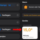 Heizung und Stehlampe ausschalten beziehungsweise herunter regulieren