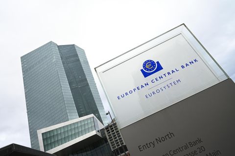Die Zentrale der Europäischen Zentralbank (EZB) in Frankfurt am Main
