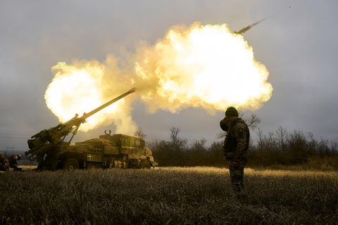 Ukrainische Artillerie