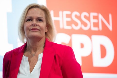 Bundesinnenministerin Nancy Faeser (SPD)