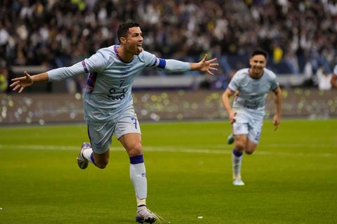 Ronaldo von Al-Nassr bei einem Torjubel