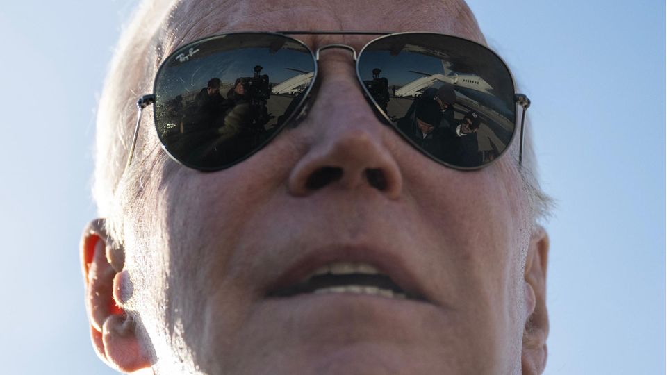 US-Präsident Joe Biden gibt nach dem Abschuss des Spionageballons ein Statement ab