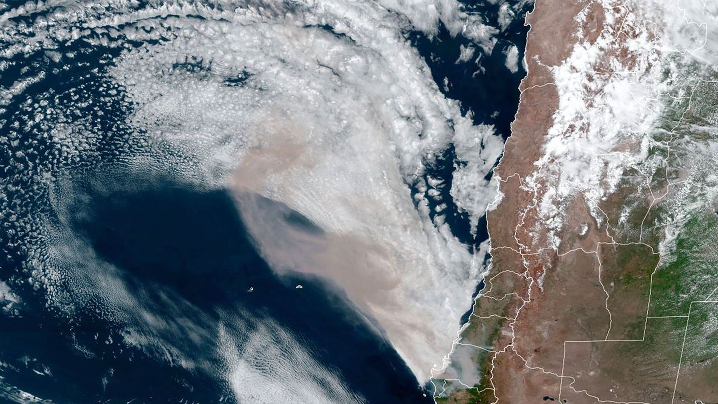 Satellitenbild Brände Chile