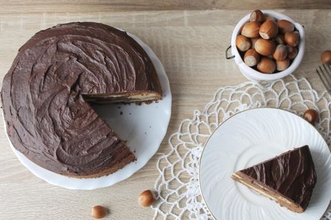 Schokoladen-Haselnuss-Käsekuchen: Leckerer Kuchen aus nur vier Zutaten
