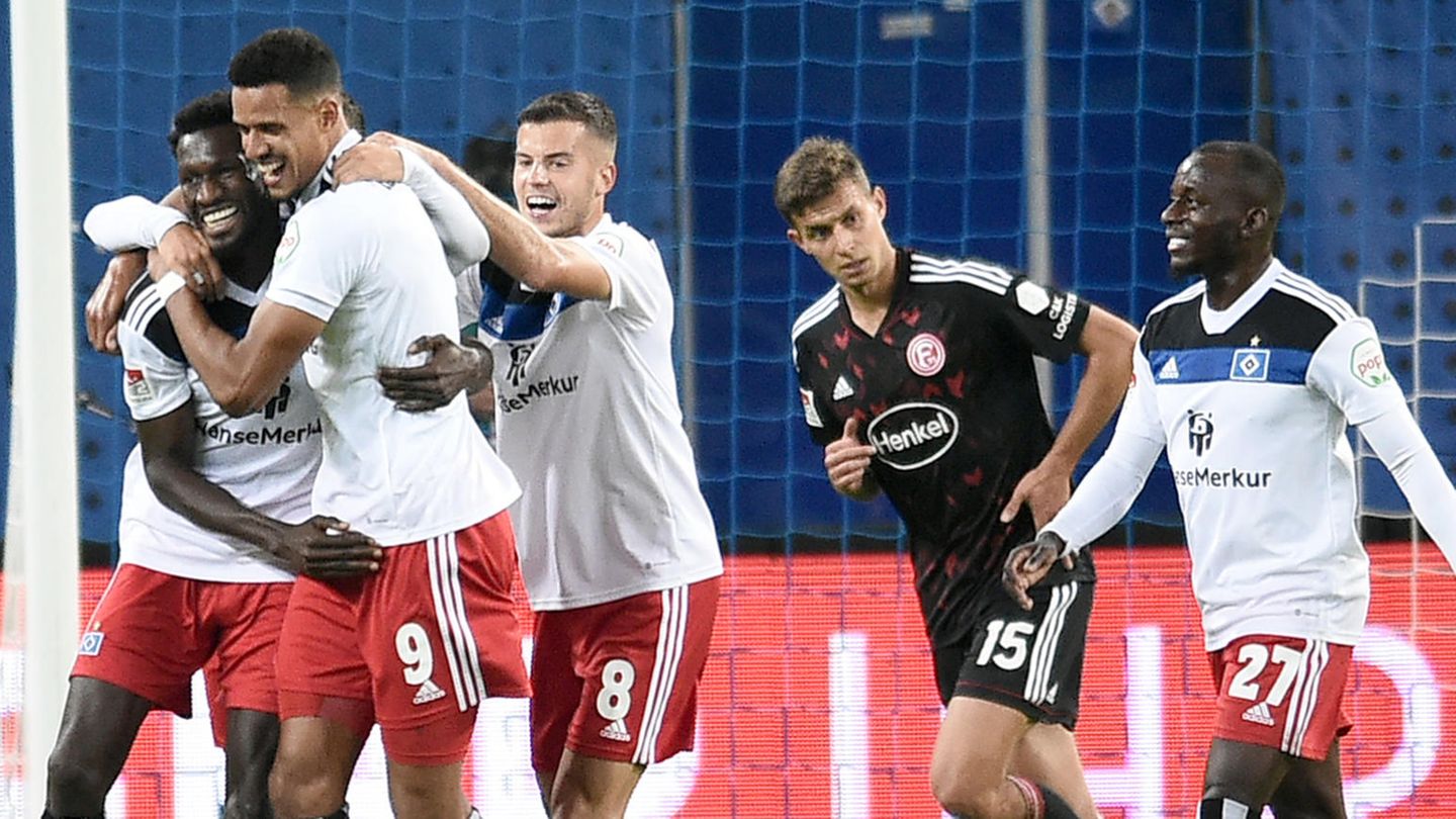 HSV-Profis jubeln über ein Tor