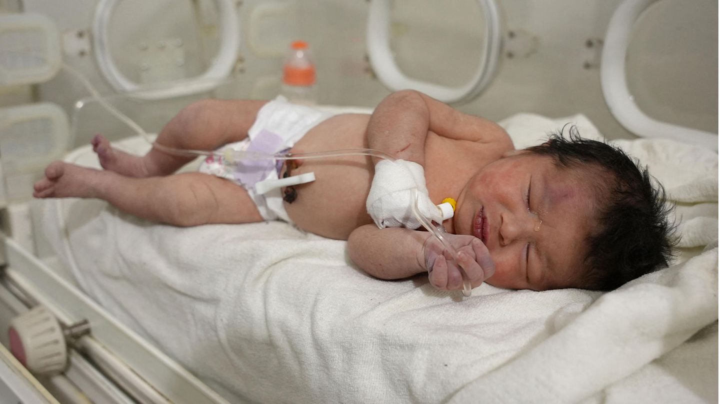 Baby Syrien Nabelschnur