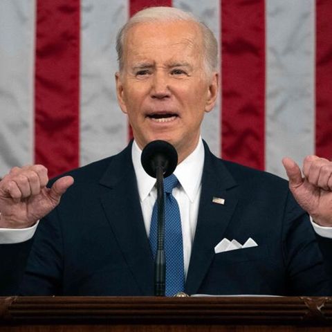 US-Präsident Joe Biden hält die Rede zur Lage der Nation im Repräsentantenhaus des US-Kapitols