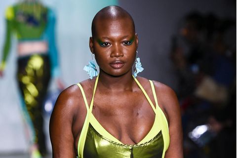 Model und Aktivistin Mama Cax bei der New York Fashion Week 2019