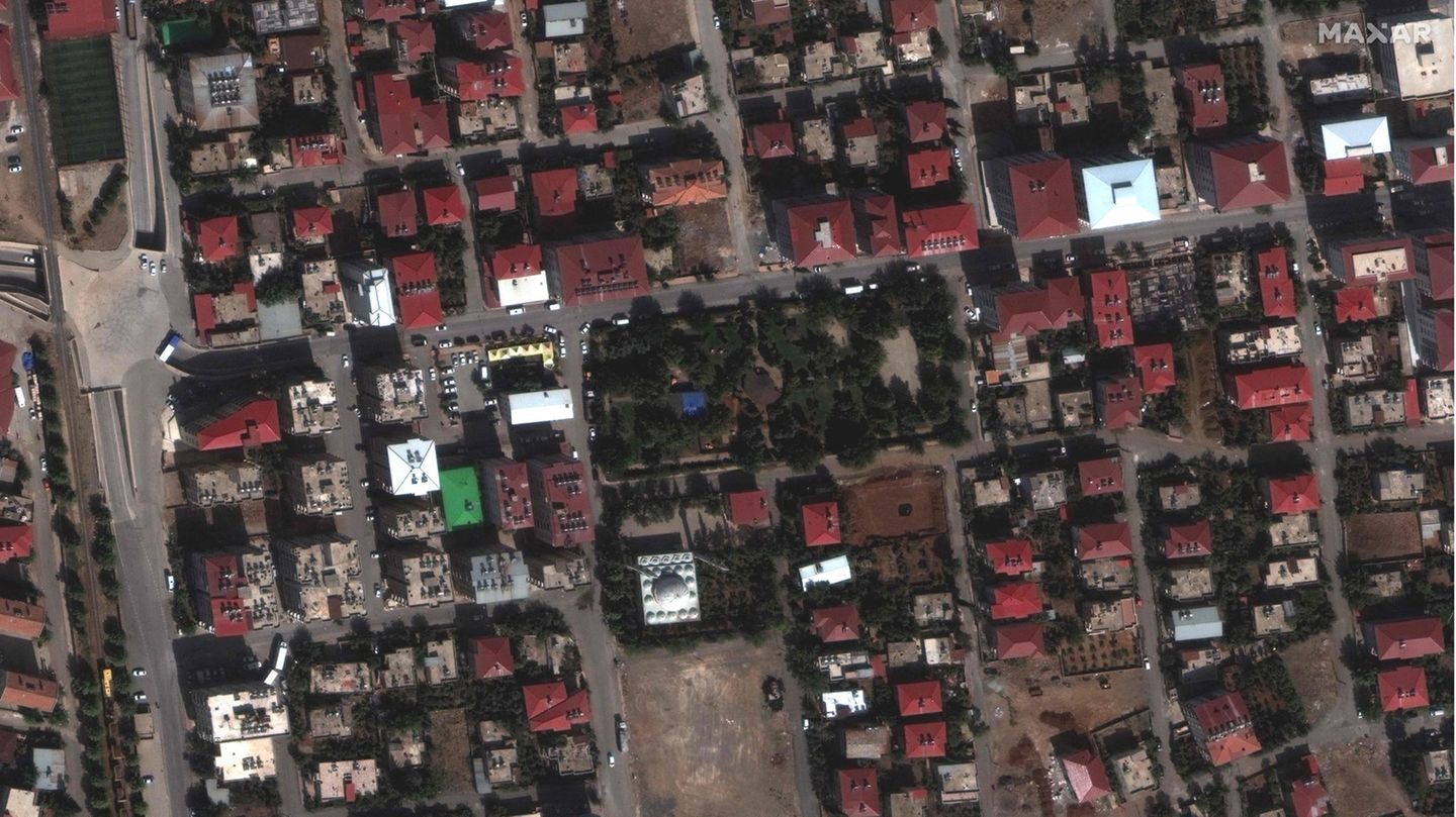 Ein weiteres Satellitenfoto aus Islahiye, aufgenommen am 4. Oktober 2022. 