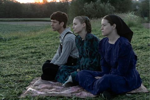 Vor der "Aussprache": Szene mit Ben Whishaw (v.l.), Rooney Mara und Claire Foy