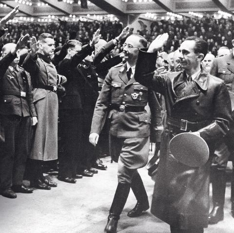 Joseph Goebbels 1943 im Berliner Sportpalast
