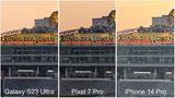 Samsung Galaxy S23 / iPhone 14 Pro / Pixel Pro 7 Vergleich Zoom
