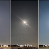 Samsung Galaxy S23 / iPhone 14 Pro / Pixel Pro 7 Vergleich Mond 1