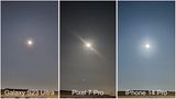 Samsung Galaxy S23 / iPhone 14 Pro / Pixel Pro 7 Vergleich Mond 1