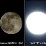 Samsung Galaxy S23 / iPhone 14 Pro / Pixel Pro 7 Vergleich Mond 2