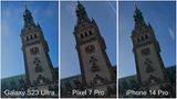 Samsung Galaxy S23 / iPhone 14 Pro / Pixel Pro 7 Vergleich Gegenlicht