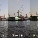 Samsung Galaxy S23 / iPhone 14 Pro / Pixel Pro 7 Vergleich Dock