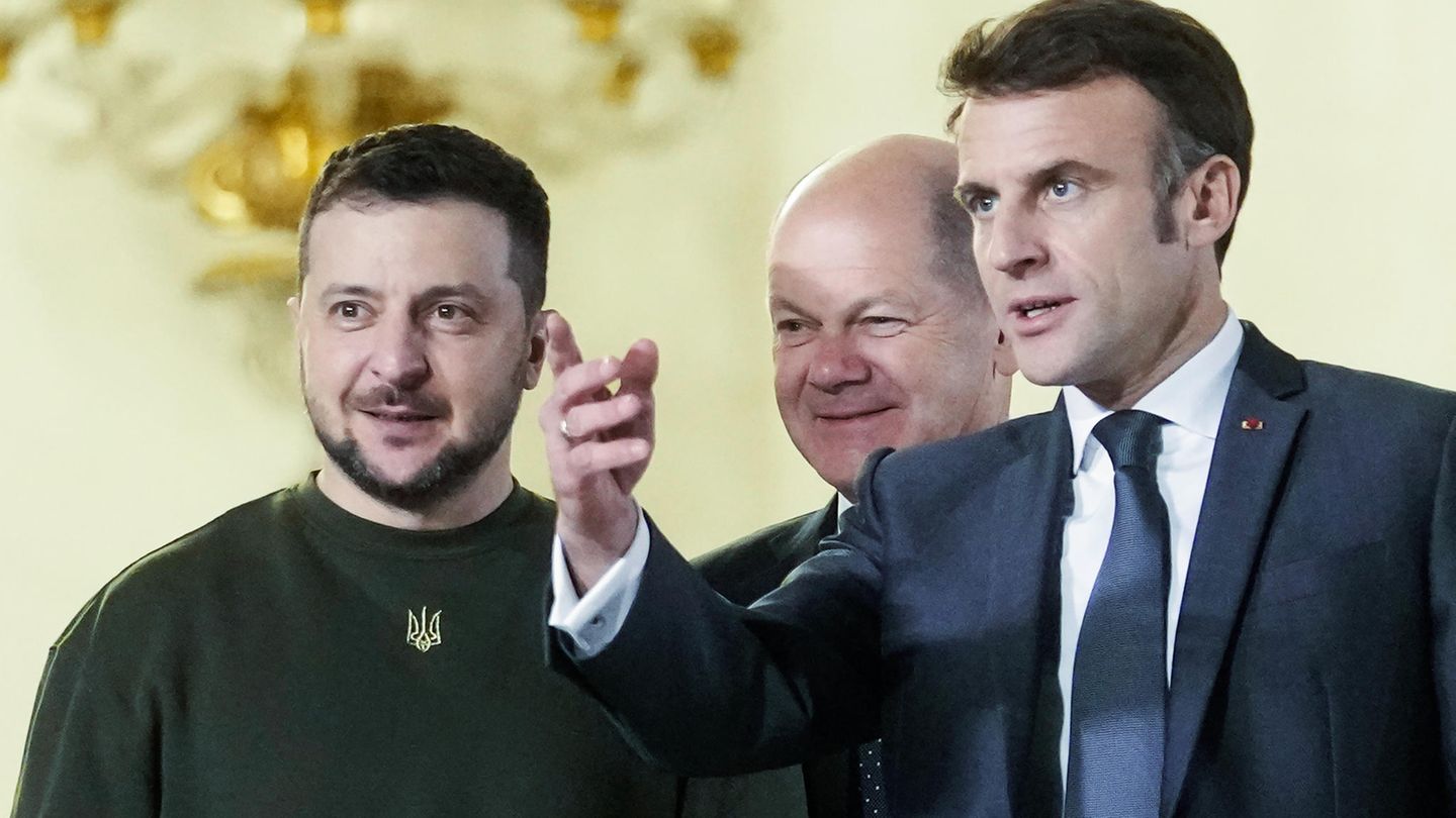 Selenskyj Scholz Macron