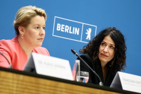 Wahlkampf in Berlin: Giffey will Bürgermeisterin bleiben, Jarasch will es werden. Das Problem: Bisher haben sie zusammengearbeitet