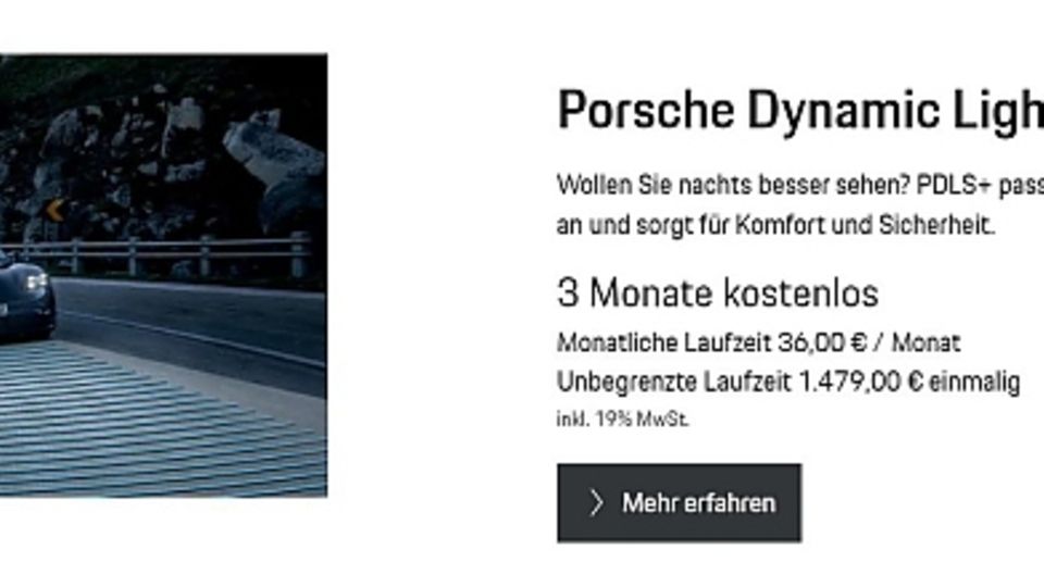 Porsche Function On Demand
