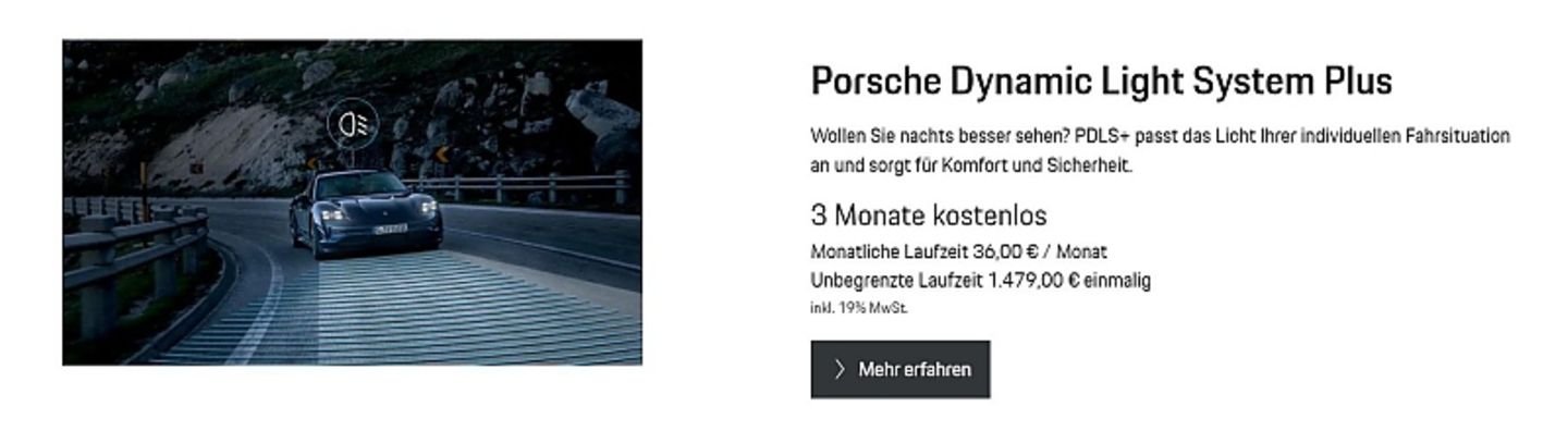 Porsche Function On Demand Porsche Function On Demand
