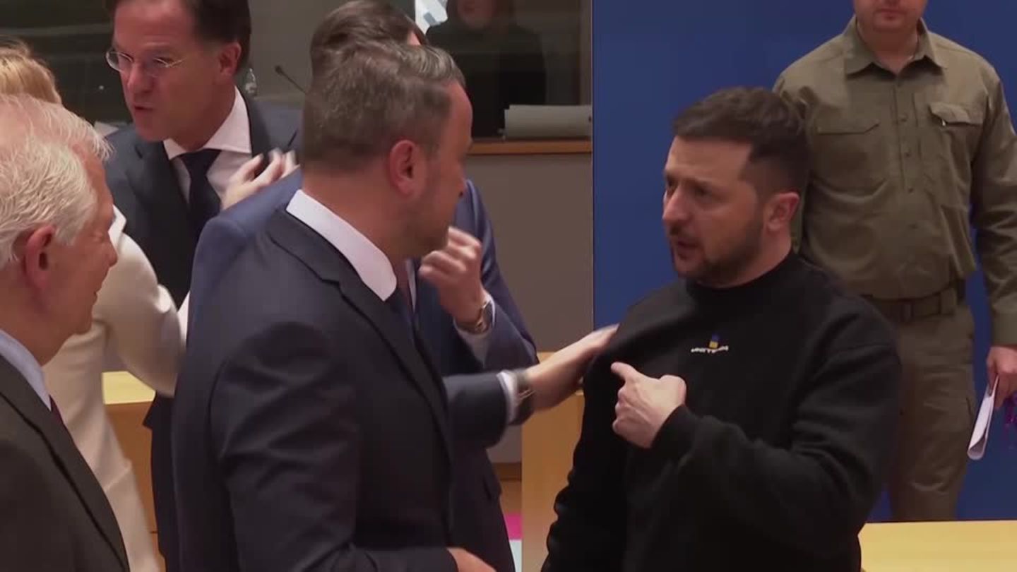 Video: Selenskyj heizt in Brüssel Kampfjet-Debatte an | STERN.de