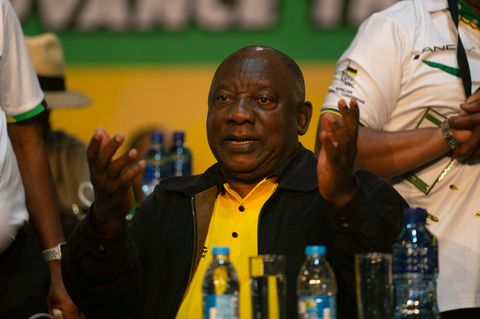 Präsident von Südafrika Cyril Ramaphosa