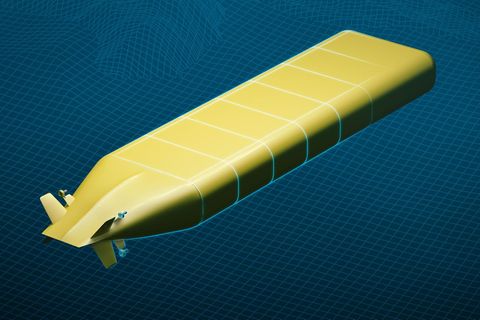 Modell der größten U-Boot-Drohne der Welt
