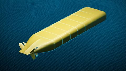 Modell der größten U-Boot-Drohne der Welt