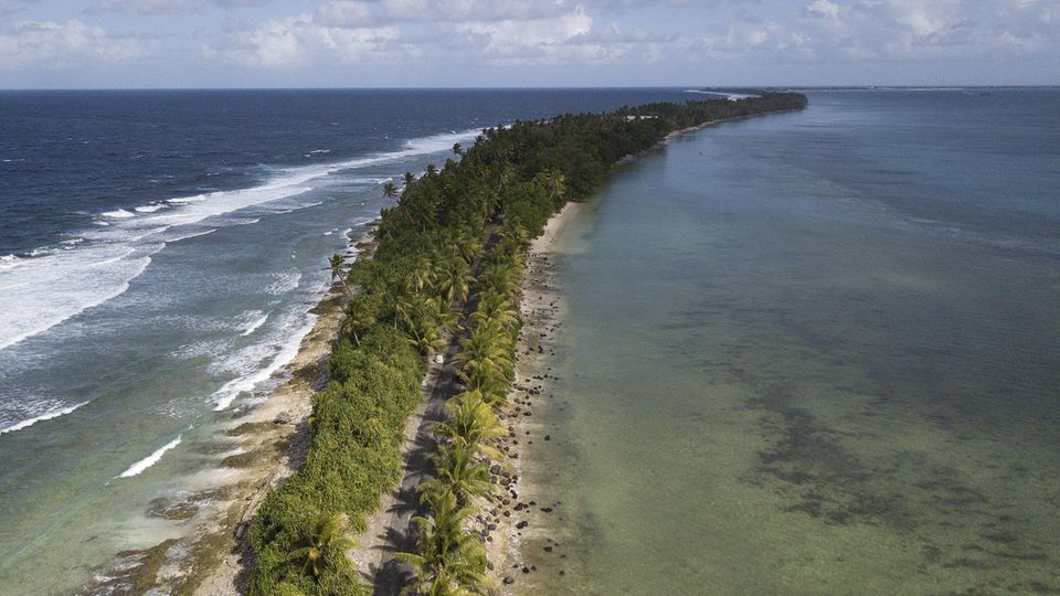Blick auf Tuvalu