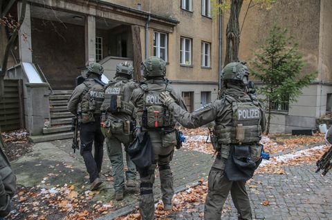 Das Sek-einsatzkommando Lichterfelde bei einer Übung