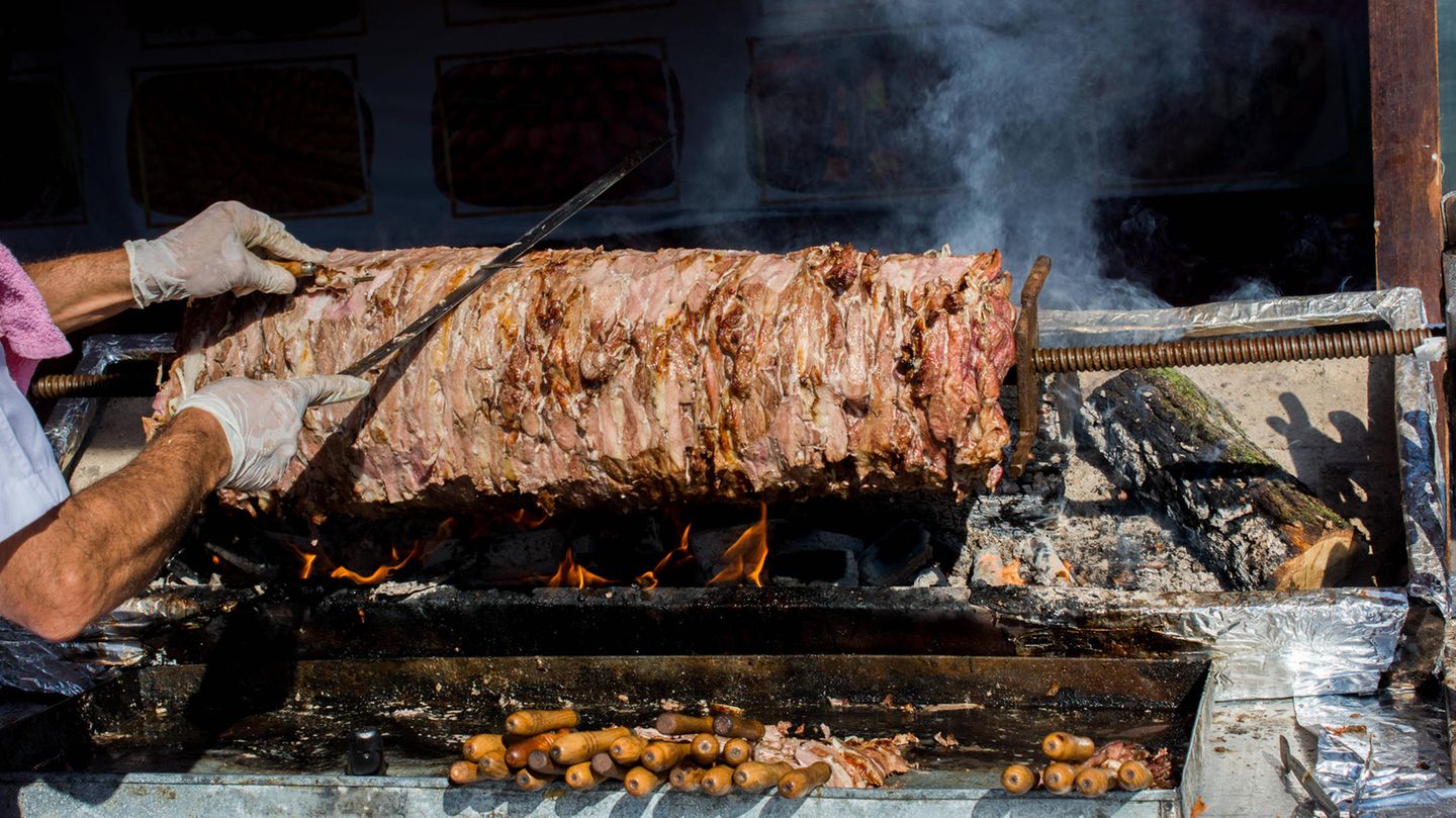 Platz neun: Cağ kebabı aus der Türkei Cağ kebabı aus der Türkei