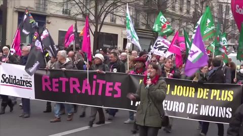 Video: Hunderttausende Demonstrieren In Frankreich Gegen Rentenreform ...