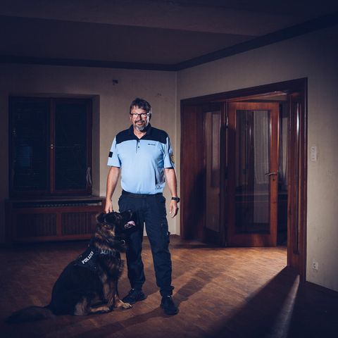 Jochen Gihr arbeitet schon seit 31 Jahren als Hundetrainer. Fünf Diensthunde hatte er in seiner Karriere schon