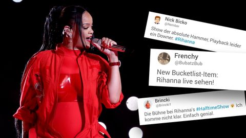 Super Bowl 57 – Rihannas Halbzeitshow: So reagieren Fans auf Twitter