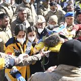 Der sechsjährige Hivay wird ebenfalls 178 Stunden nach der Katastrophe in der Provinz Adiyaman aus den Trümmern eines eingestürzten Hauses befreit