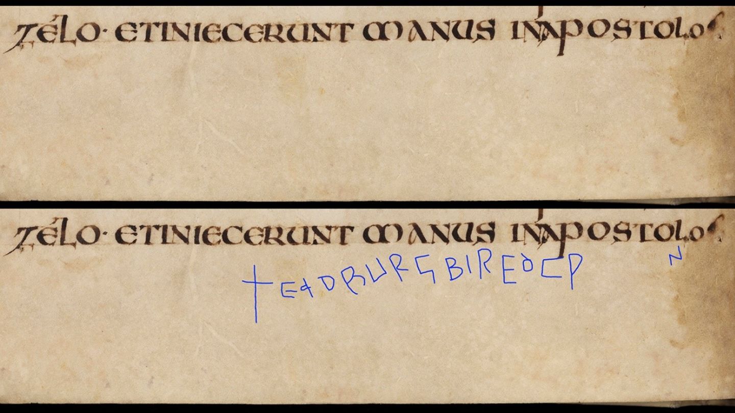 Schriftzug auf Seite 18 der MS. Selden Supra 30