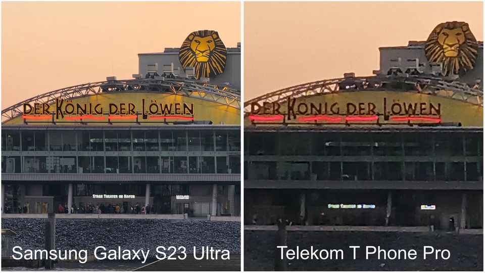 Vergleich Samsung Galaxy S23 Ultra gegen Telekom T Phone Pro - Zoom