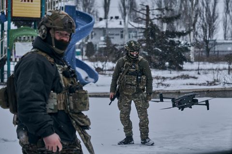 Ukrainische Soldaten Bachmut