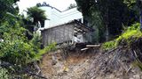 Schäden an einem Haus in Titirangi, einem Vorort von Auckland