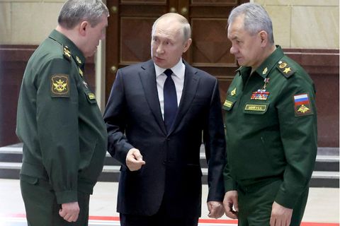 Gerassimow, Putin und Schoigu