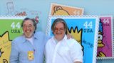 James L. Brooks und Matt Groening James L. Brooks und Matt Groening