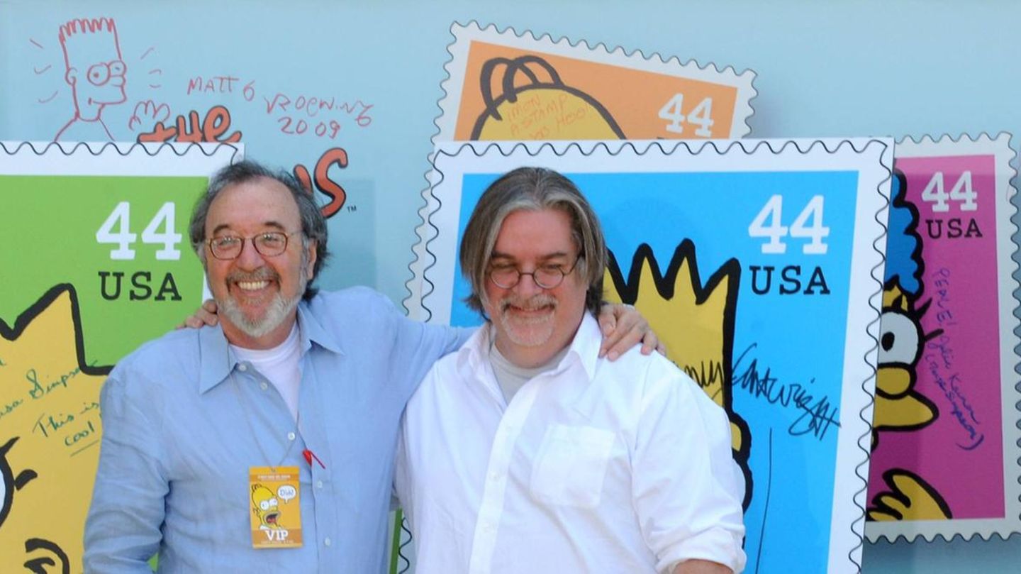 James L. Brooks und Matt Groening James L. Brooks und Matt Groening