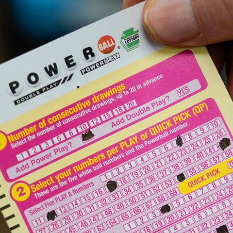 Angekreuzter Powerball-Lottoschein