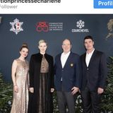 Fürstin Charlène in edler Robe