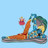 Illustration der Unendlichkeitshaltung im Yoga