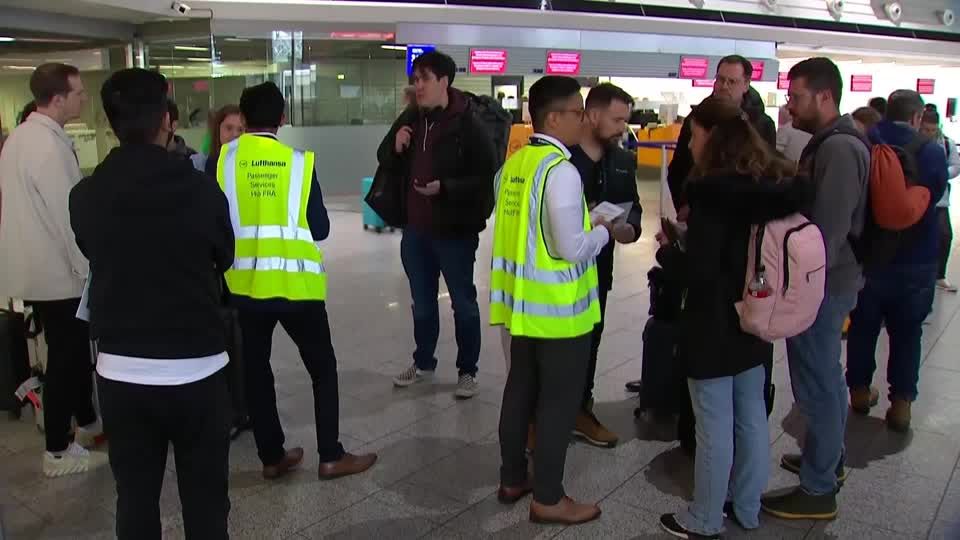 Video: IT-Ausfall bei Lufthansa in Frankfurt stört Flugbetrieb