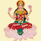 Illustration des Lotus-Sitz im Yoga